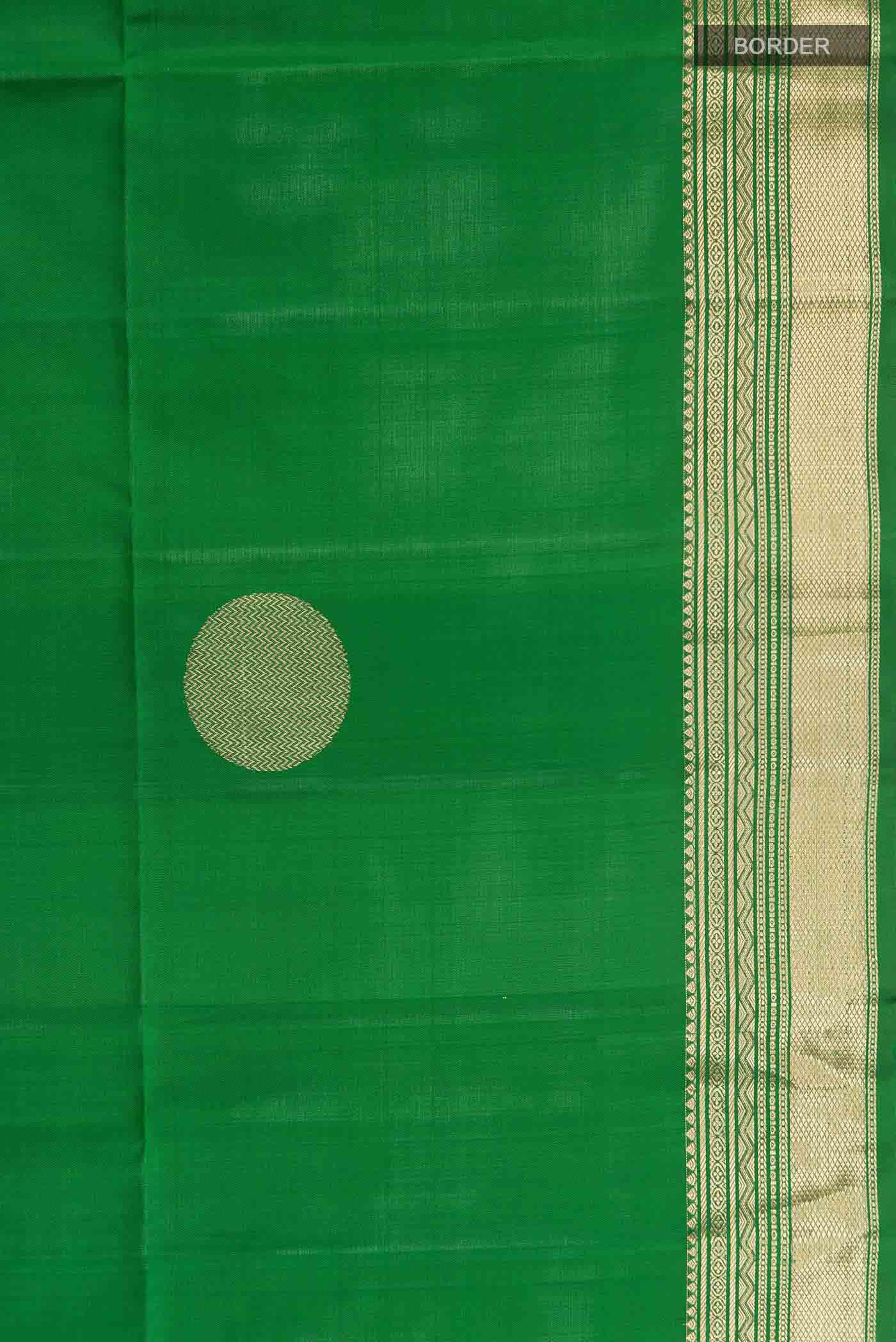 Green Soft Silk Saree - Image 3