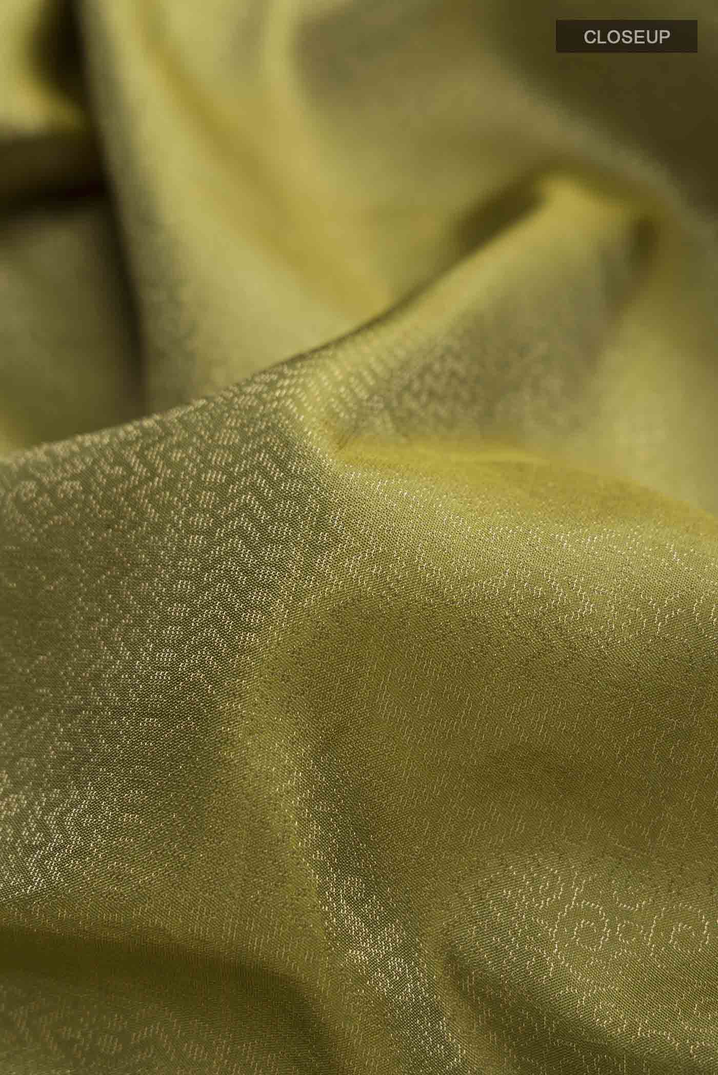 Green Soft Silk Saree - Image 2