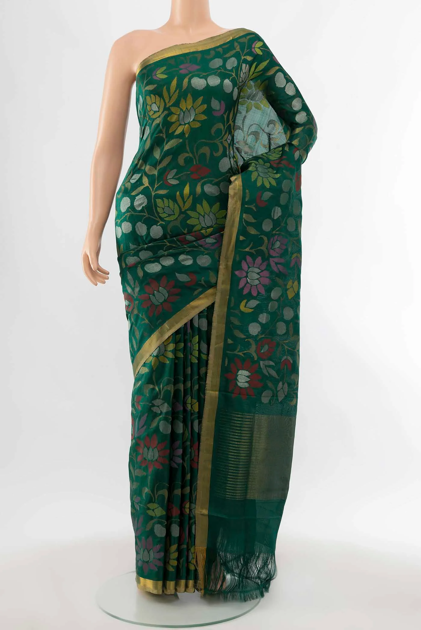 Green Uppada Silk Saree