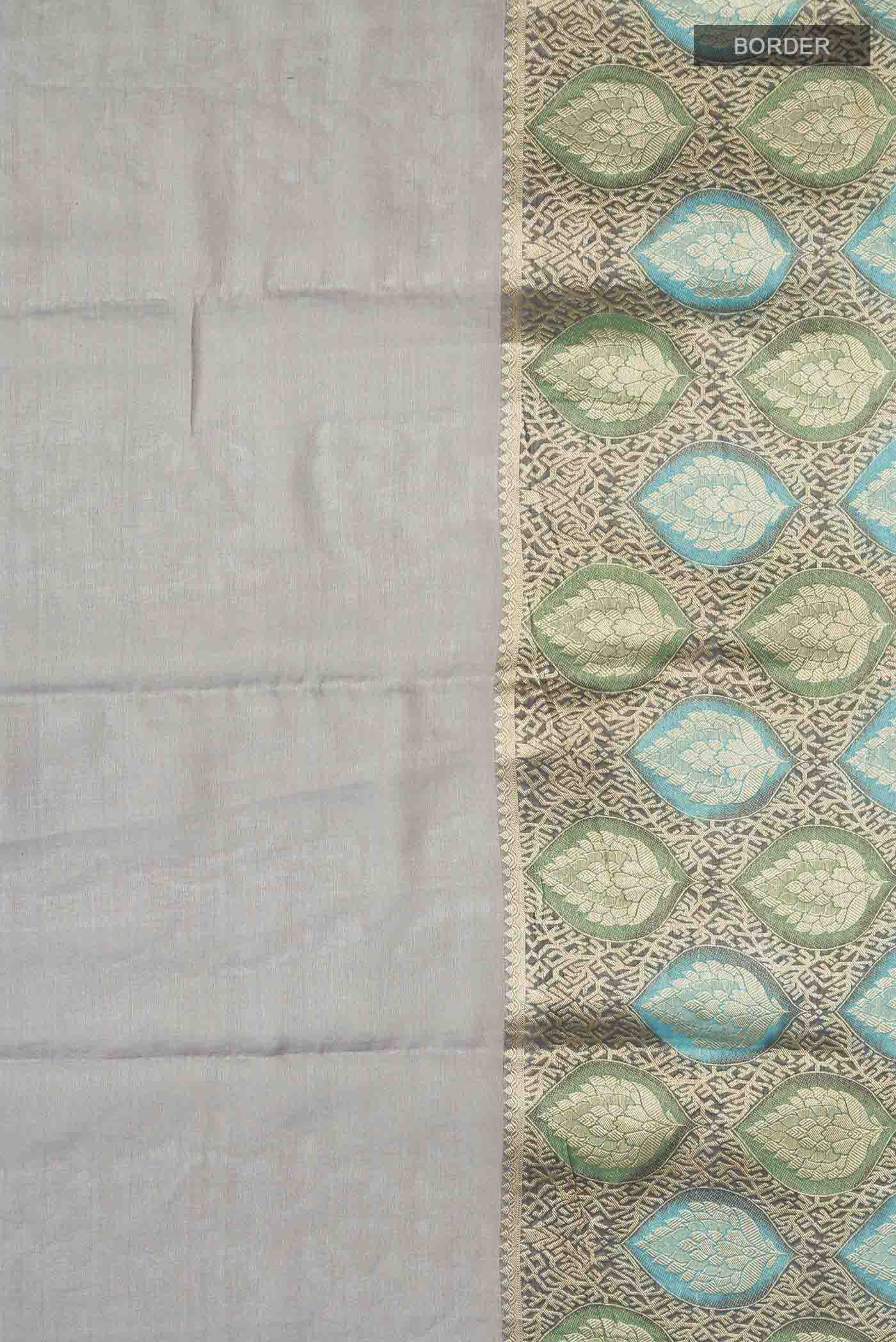 Grey Banarasi Georgette Saree - Image 3