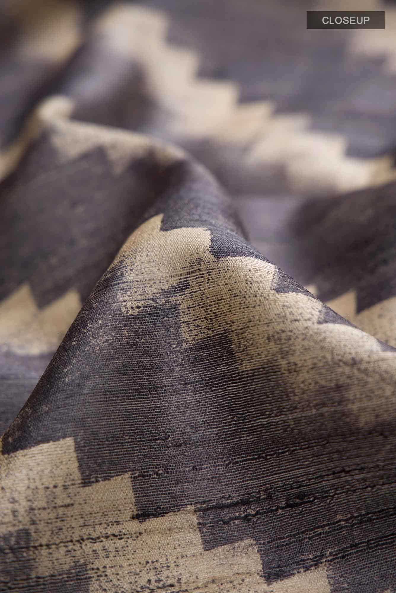 Grey Bhagalpuri Tussar Silk Saree - Image 3