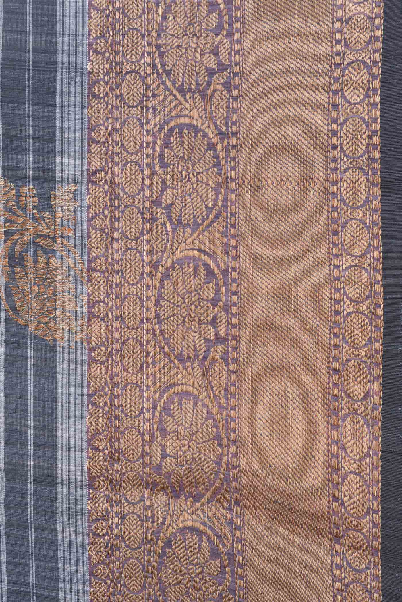 Multi Color Banarasi Tussar Silk Saree - Image 3