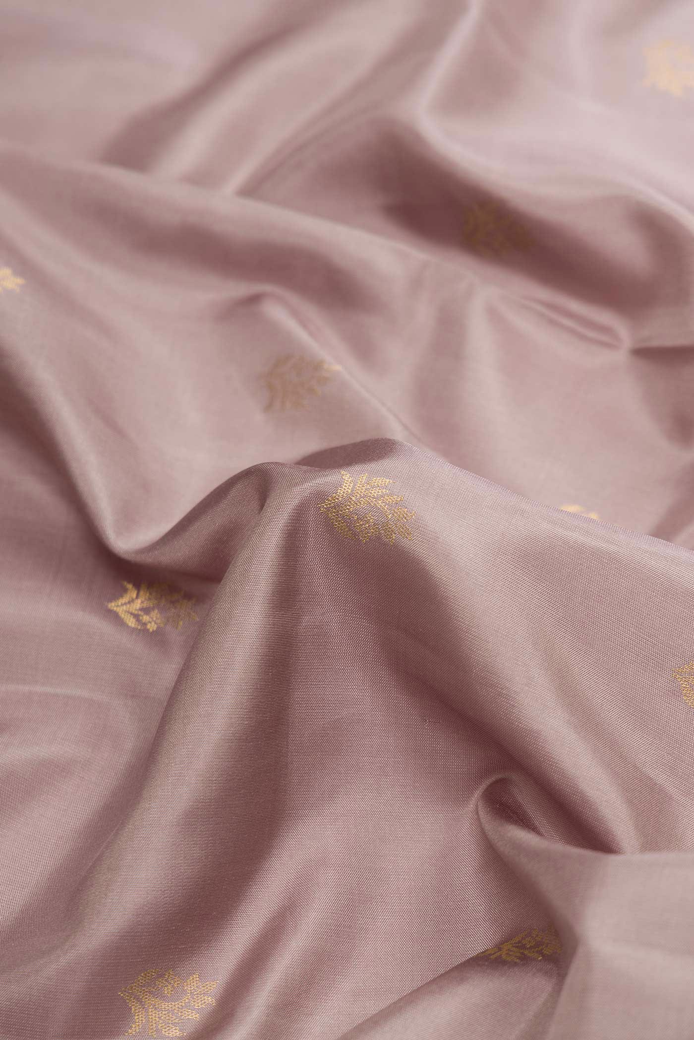 Grey Dual Tone Soft Silk Saree - Image 2