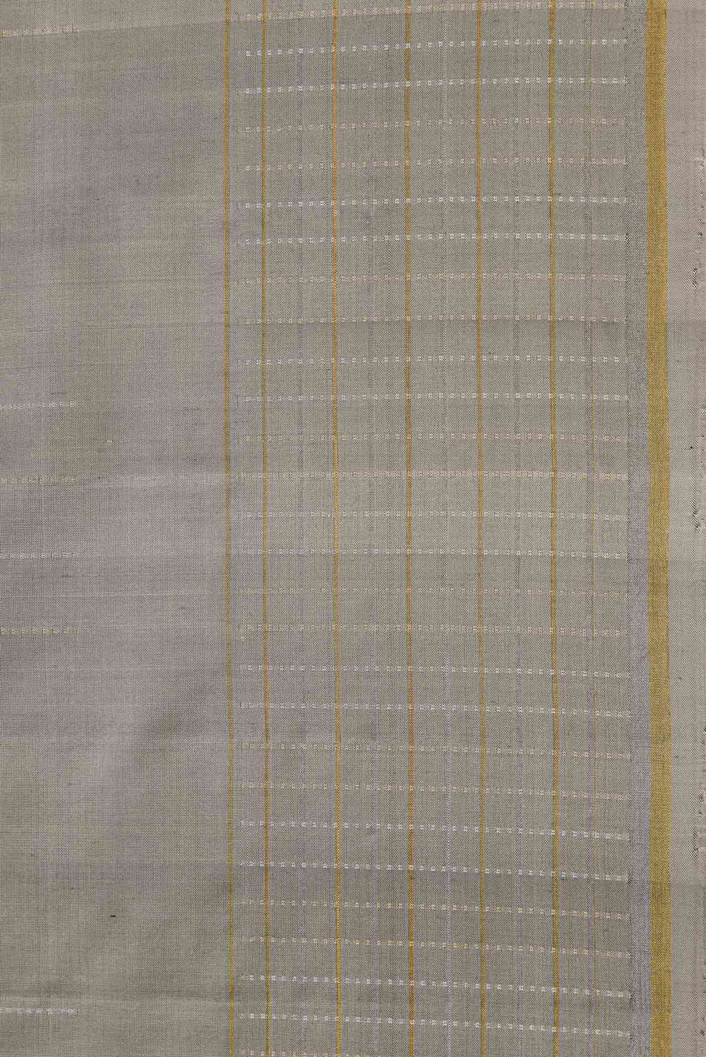Grey Dual Tone Soft Silk Saree - Image 3