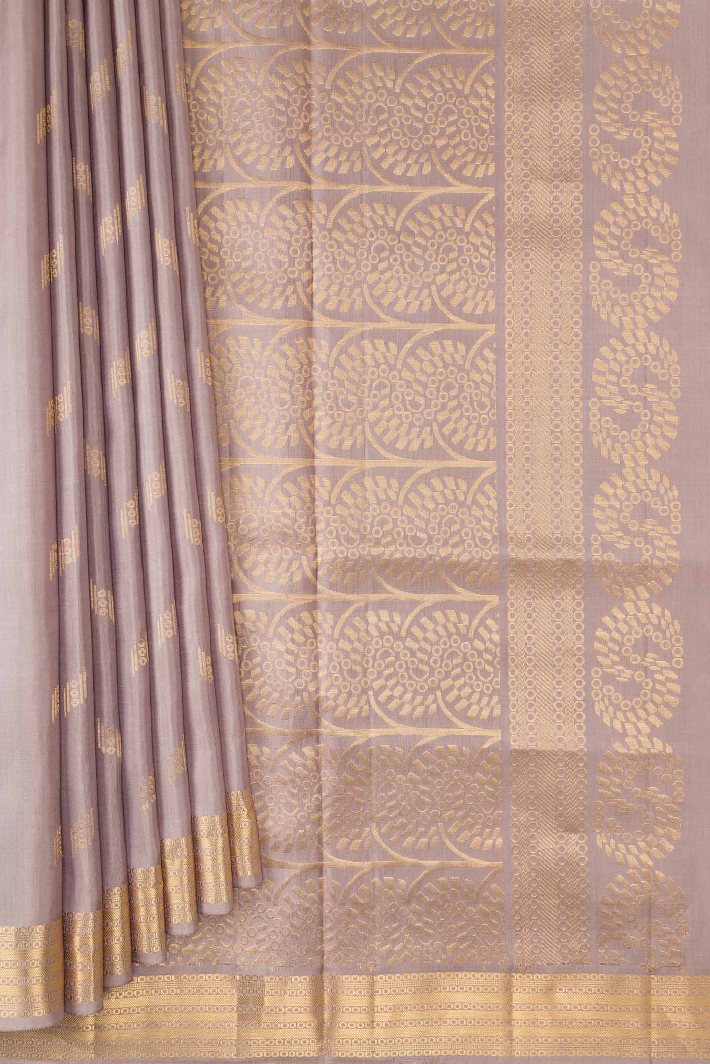 Grey Soft Silk Saree - Image 4