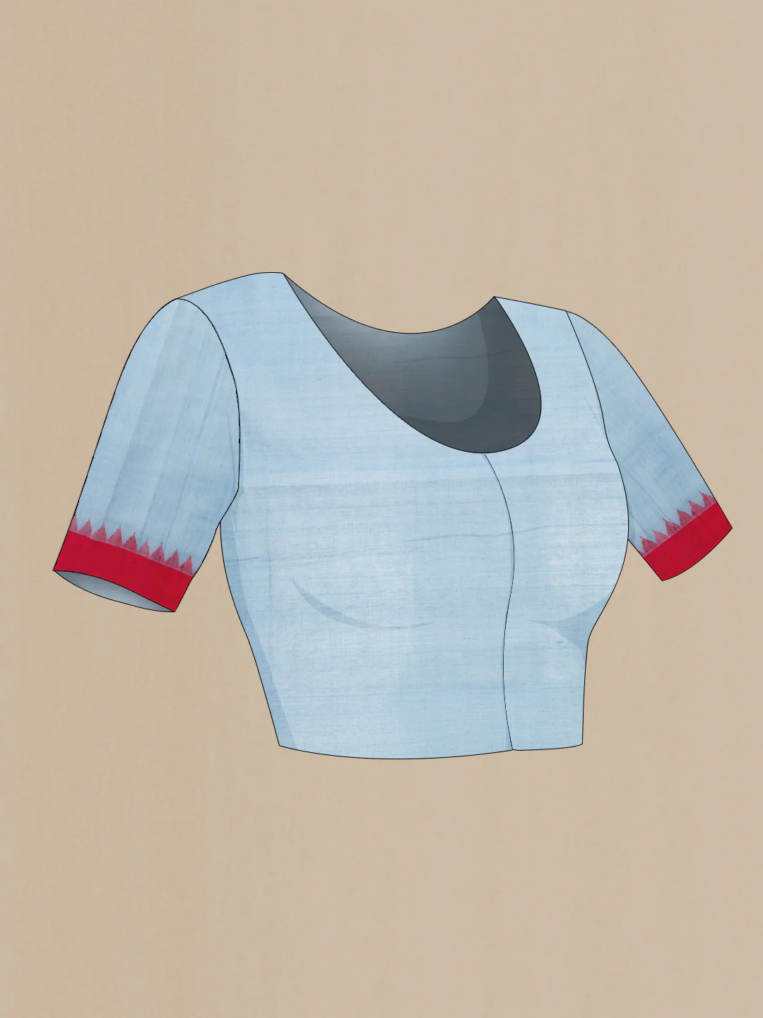 Grey Dual Tone Uppada Cotton Saree - Image 5