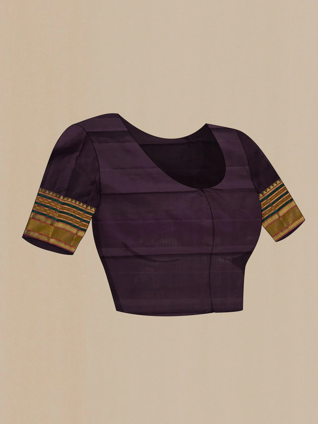 Pure Silk Pure Zari Grey Kanchipuram Saree - Image 7