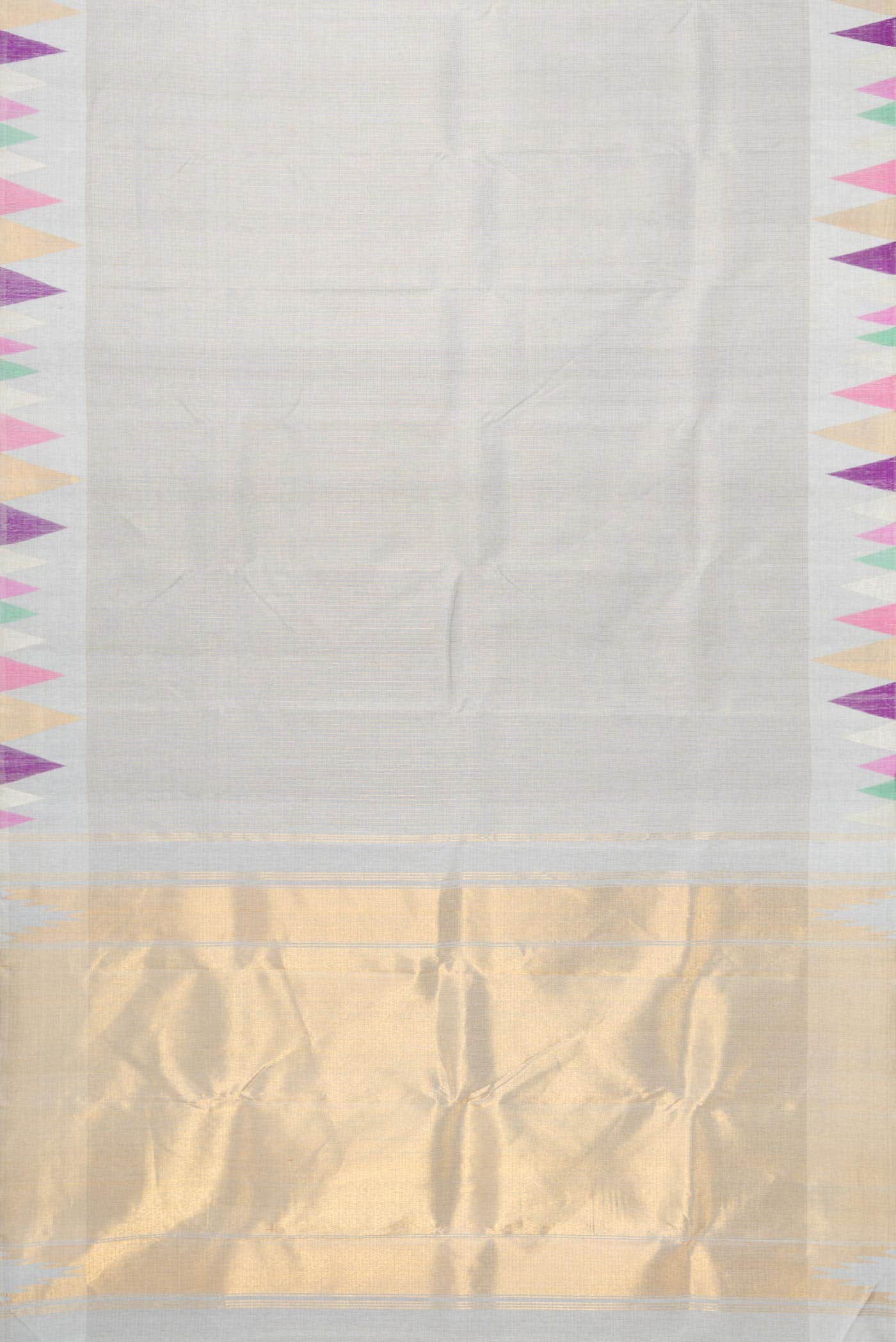 Grey Linen Saree - Image 4