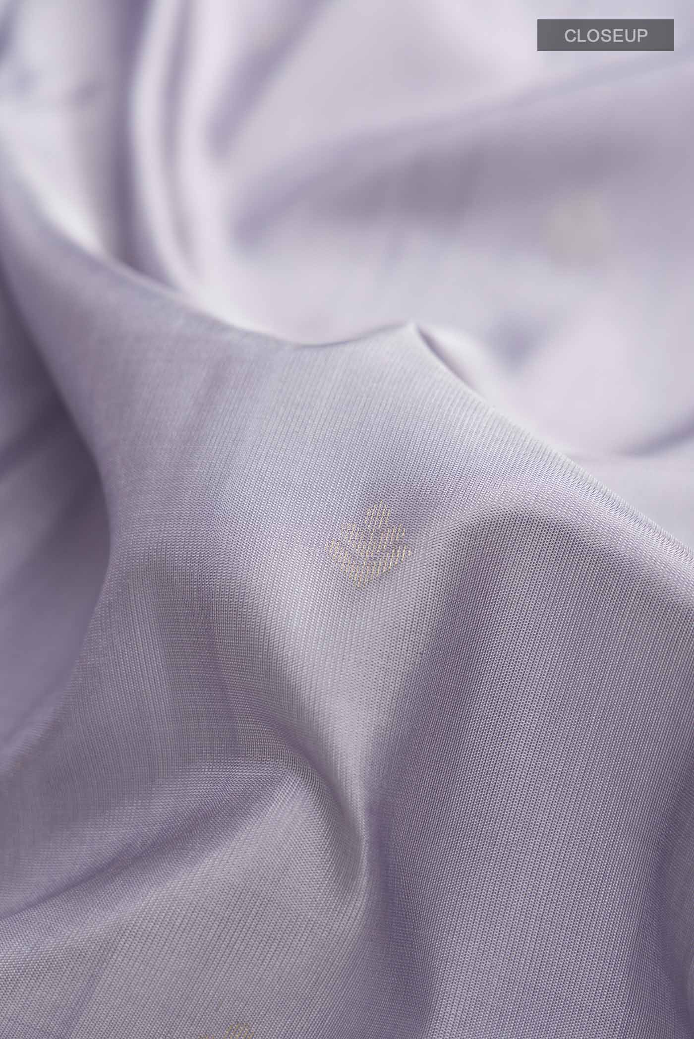 Lilac Soft Silk Saree - Image 2