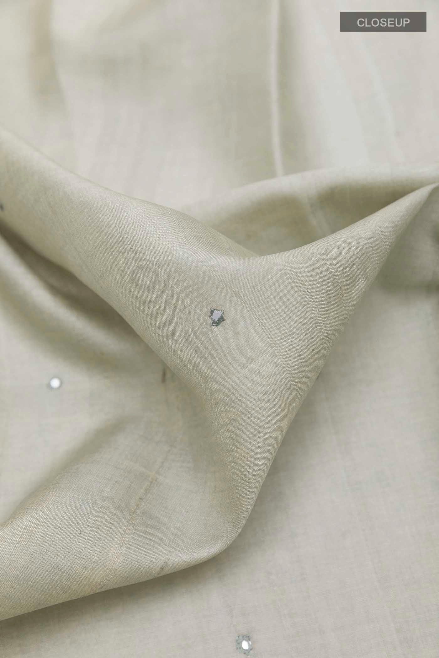 Grey Tussar Saree - Image 2