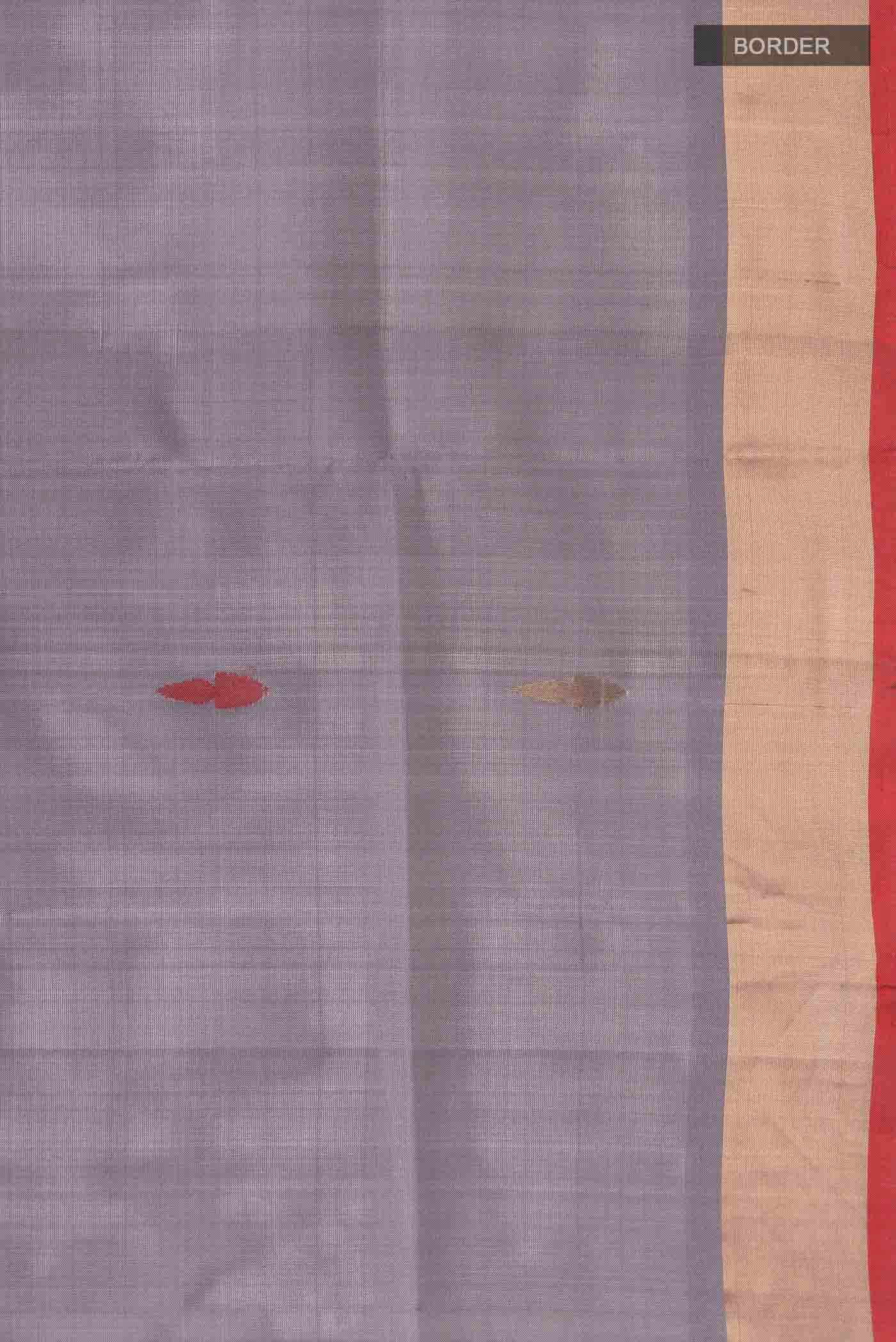 Grey Uppada Silk Saree - Image 3