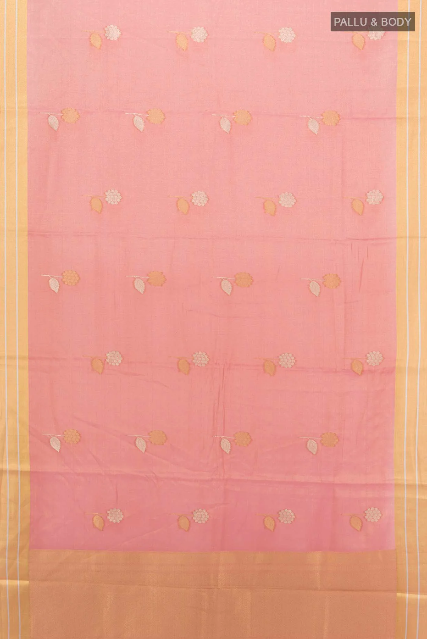 Imperial Pink Art Silk Saree - Image 5