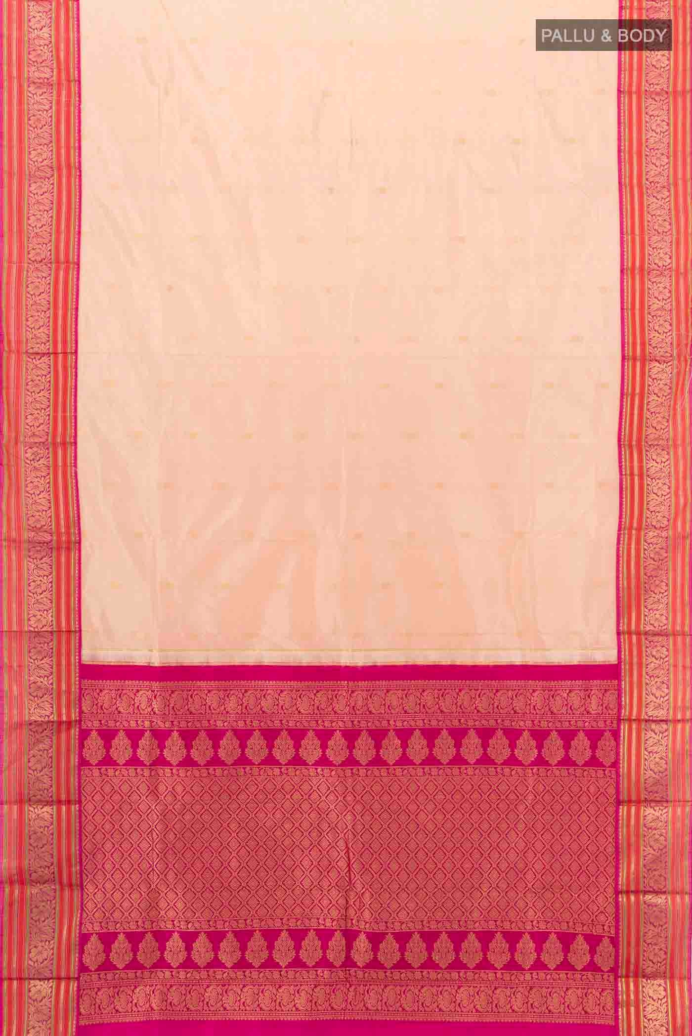 Imperial Pink Bangalore Silk - kadyal Saree - Image 5