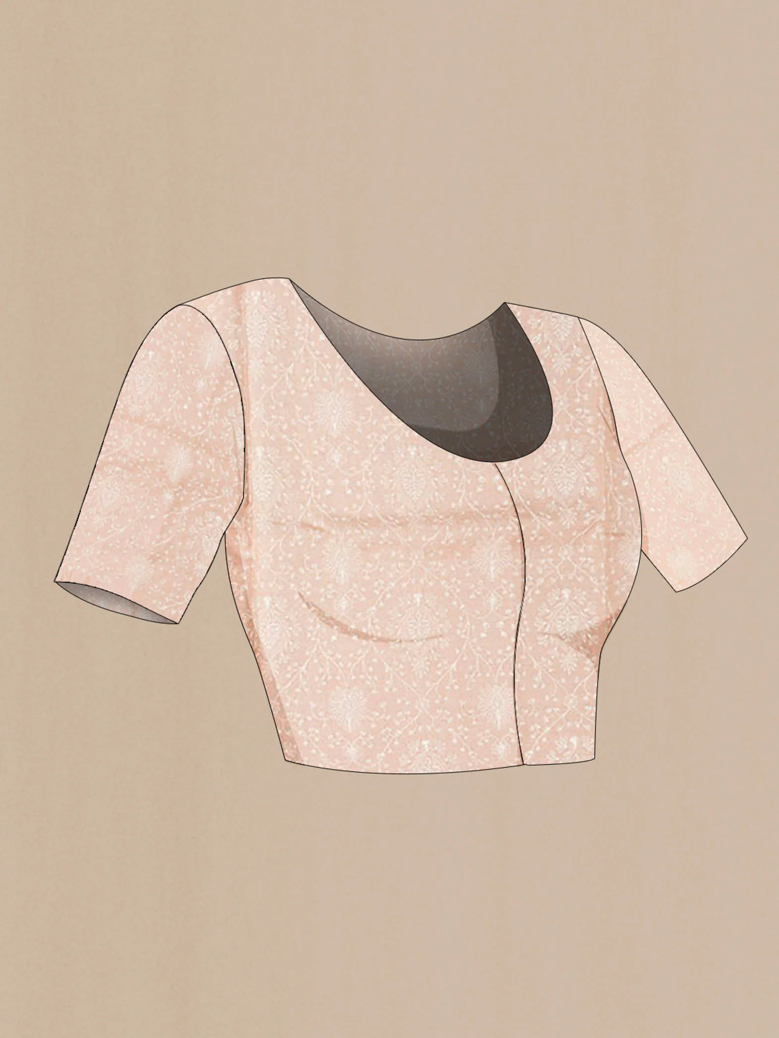 Imperial Pink Tussar Saree - Image 4