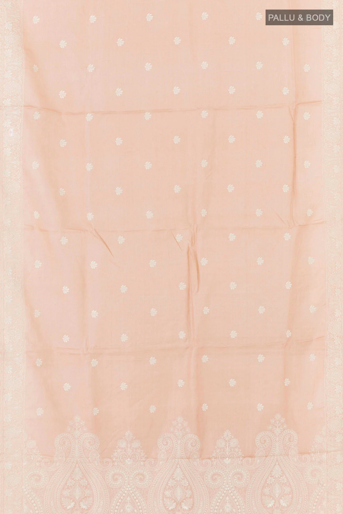 Imperial Pink Tussar Saree - Image 5