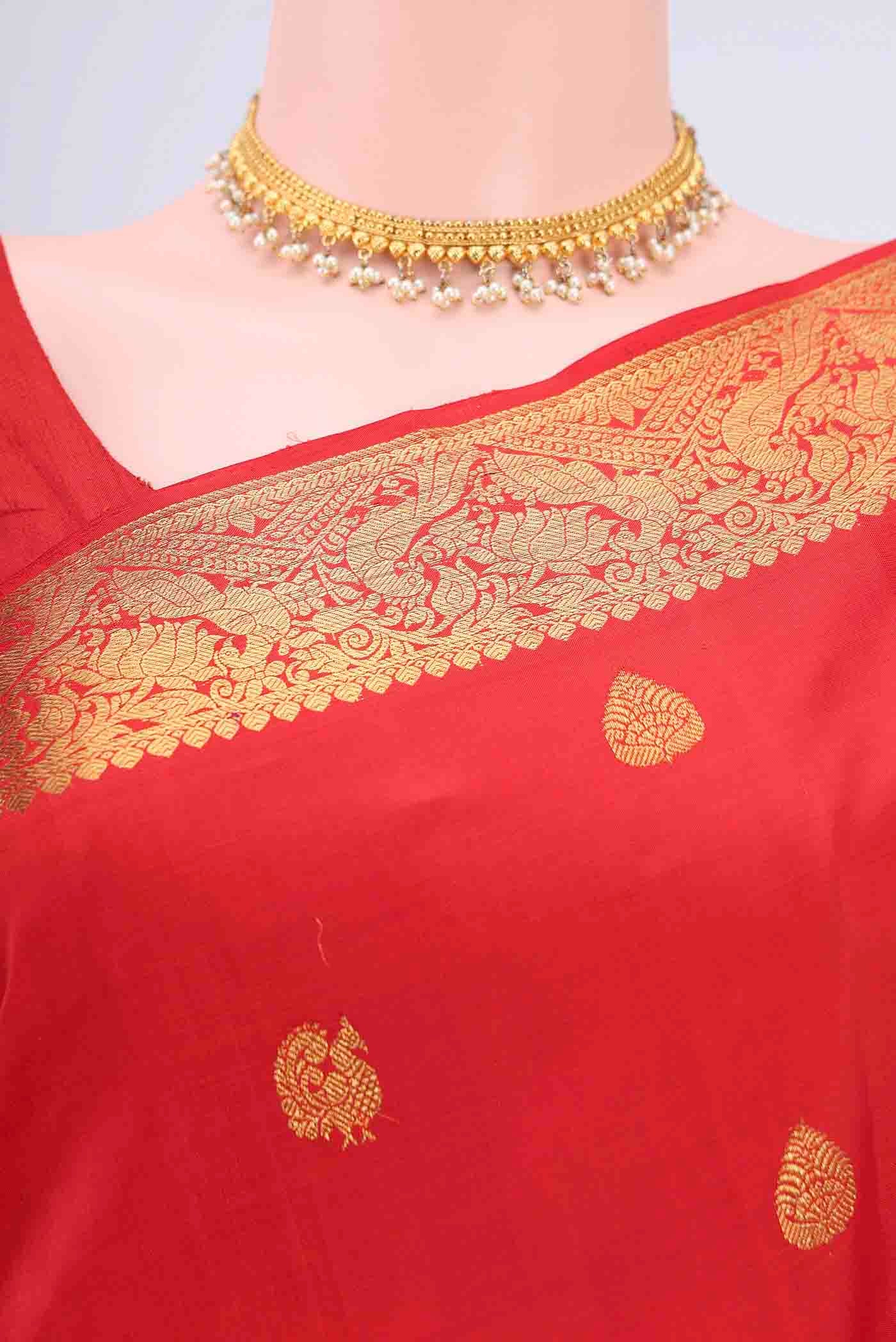 Imperial Red Kanjivaram Saree - Image 2
