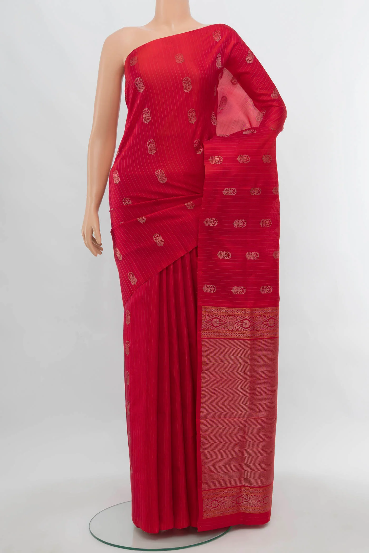 Imperial Red Soft Silk Saree