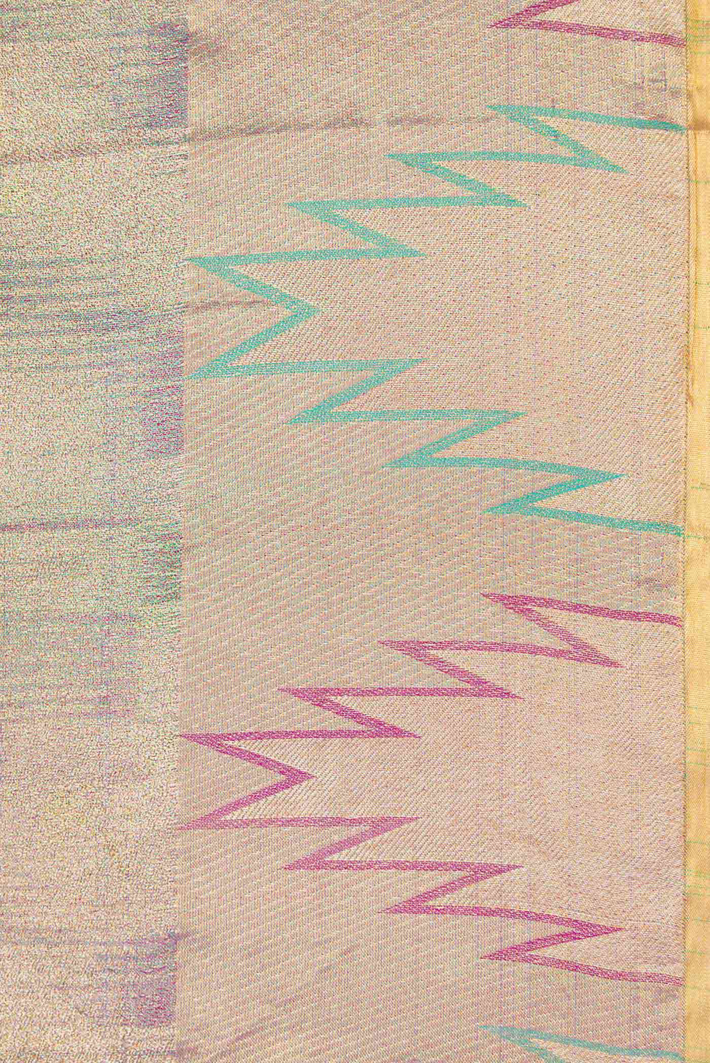 Lavender Dual Tone Kanchipuram Silk Saree - Image 3