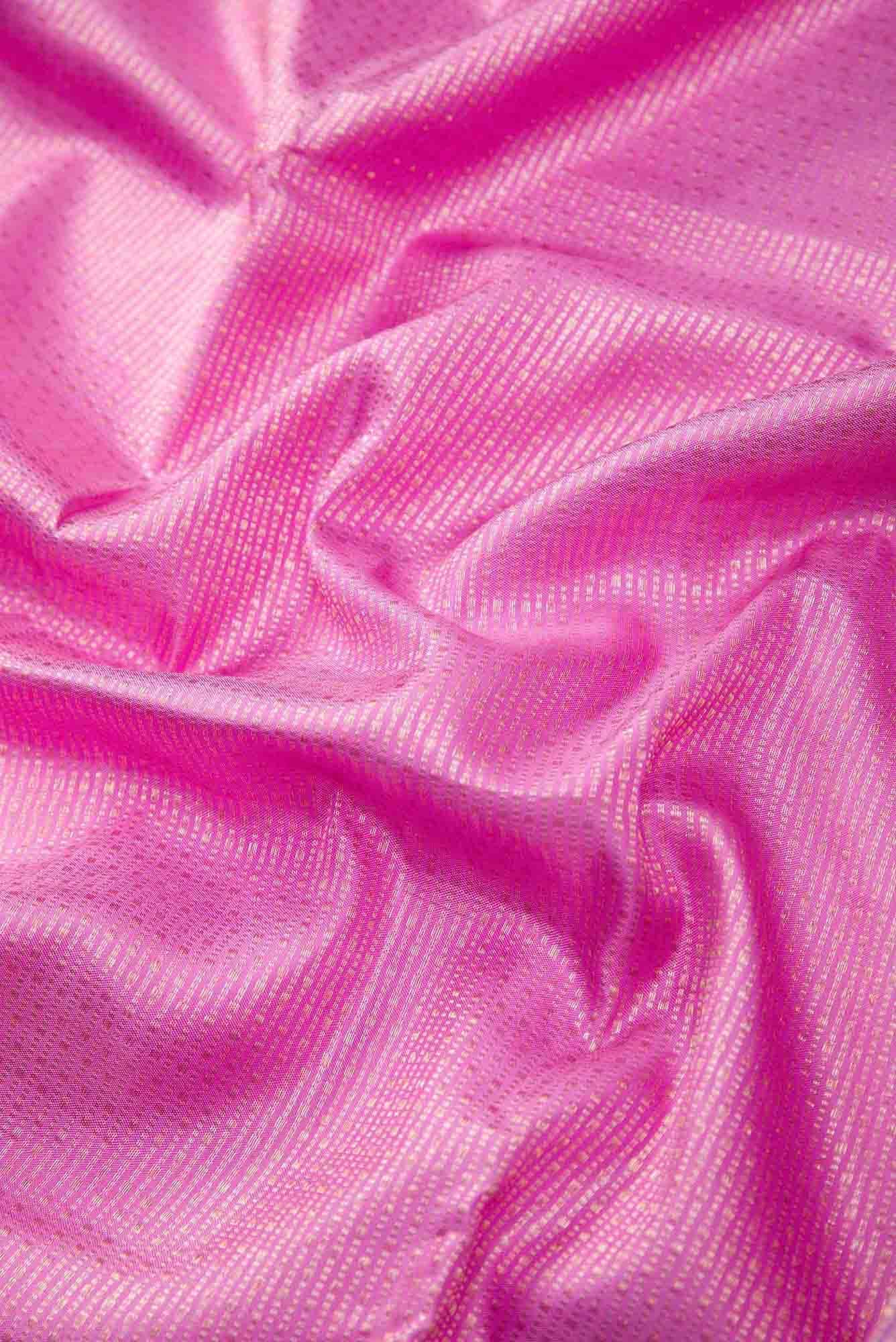 Lavender Dual Tone Kanchipuram Silk Saree - Image 3