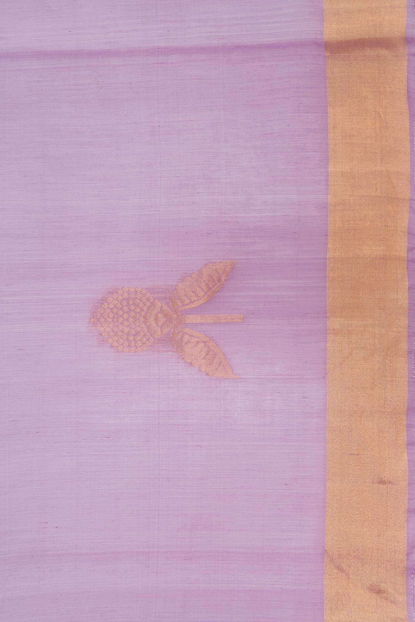 Lavender Silk Cotton Saree - Image 3