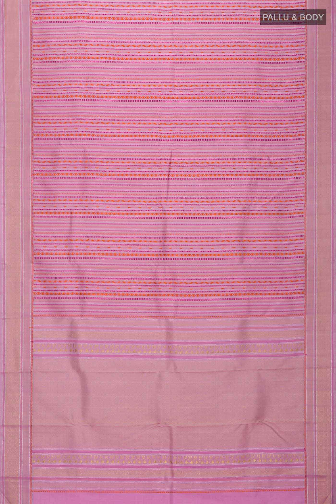 Lavender Kanchipuram Silk Saree - Image 6