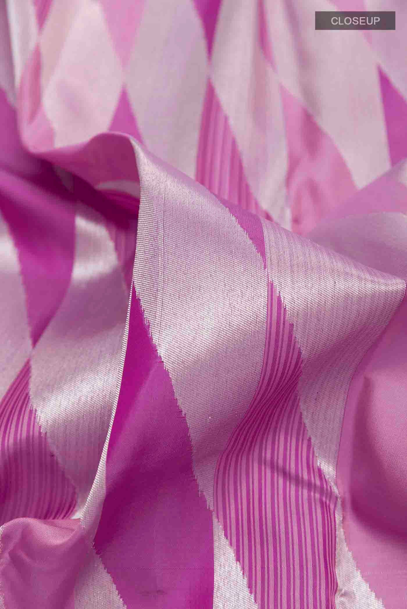 Lavender Kanchipuram Silk Saree - Image 2