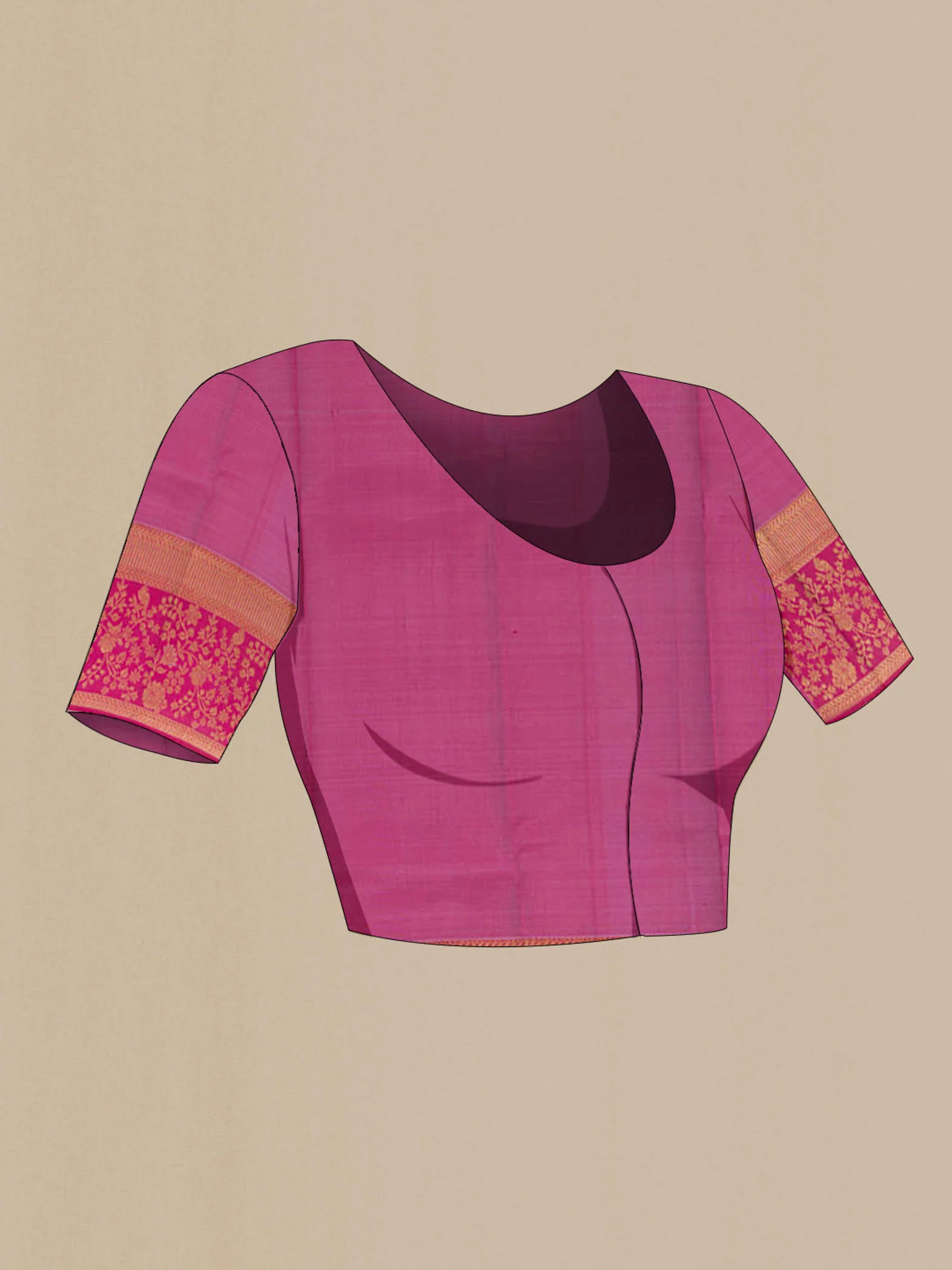 Lavender Kanjivaram Silk Saree - Image 4