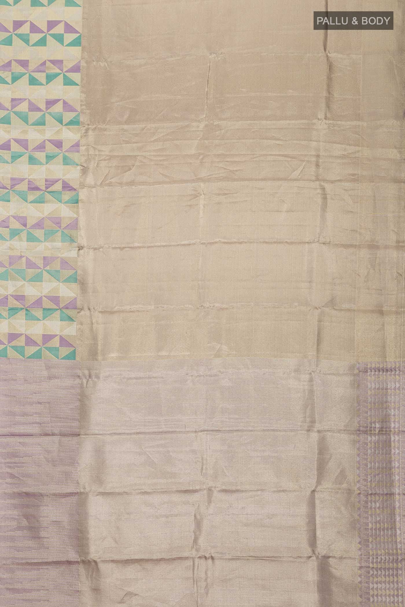 Lavender Kanjivaram Tissue Silk Saree - Image 6