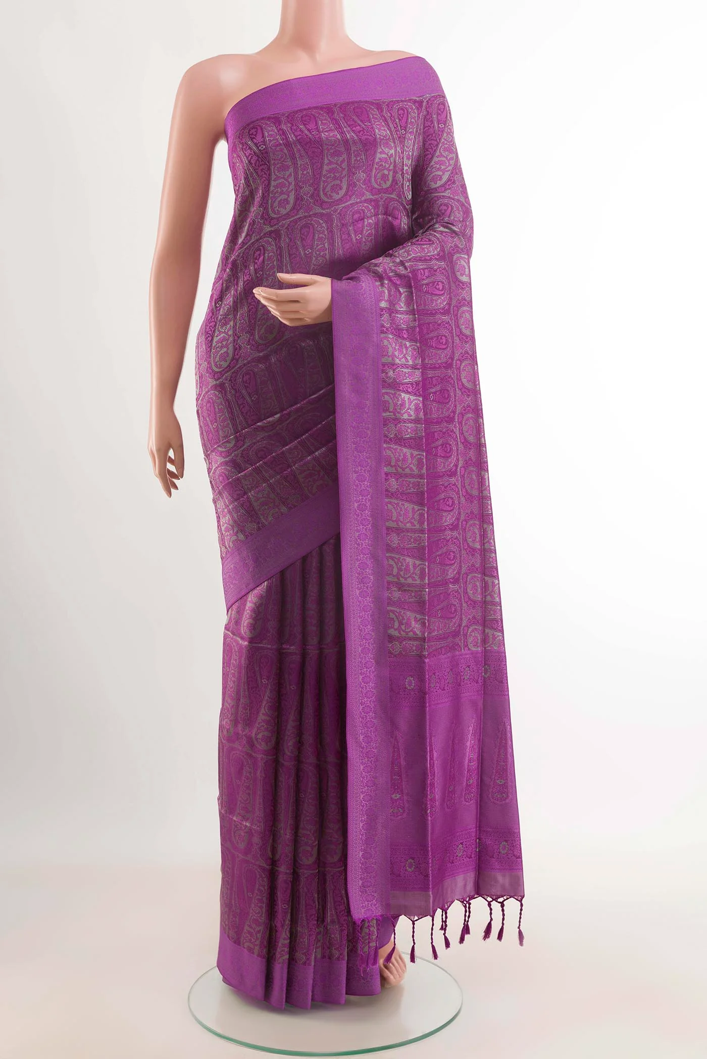 Lavender Soft Silk Saree