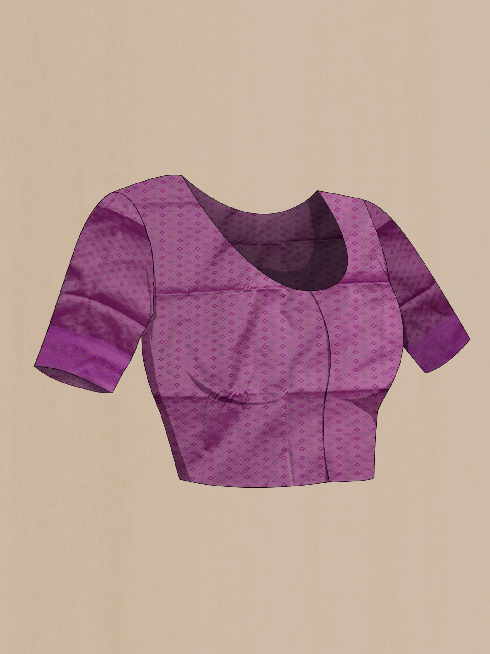 Lavender Soft Silk Saree - Image 5