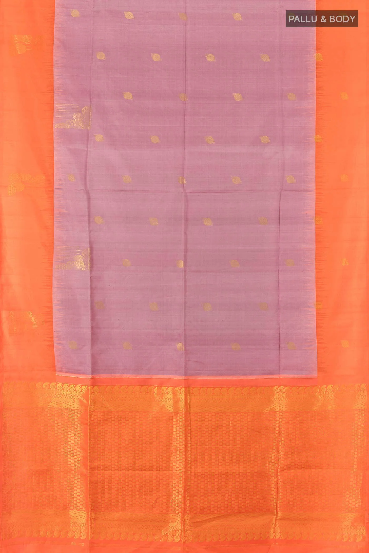 Mauve Soft Silk Saree - Image 5