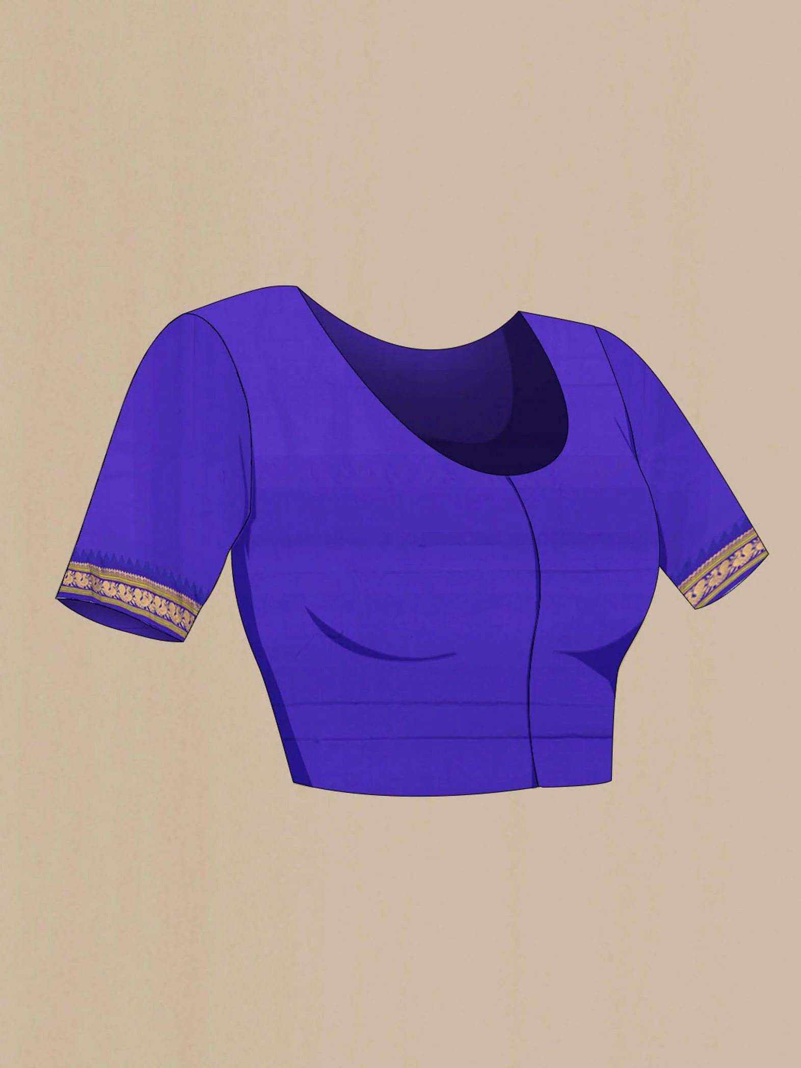 Light Blue Bangalore Silk - kadyal Saree - Image 4
