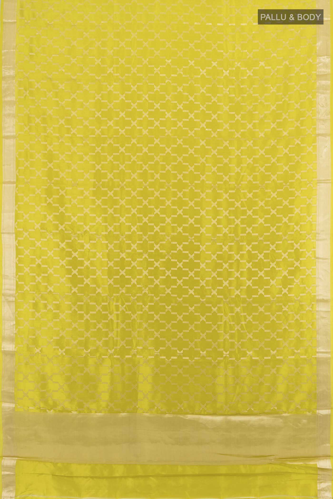 Mehandi Green Banarasi Katan Silk Saree - Image 5