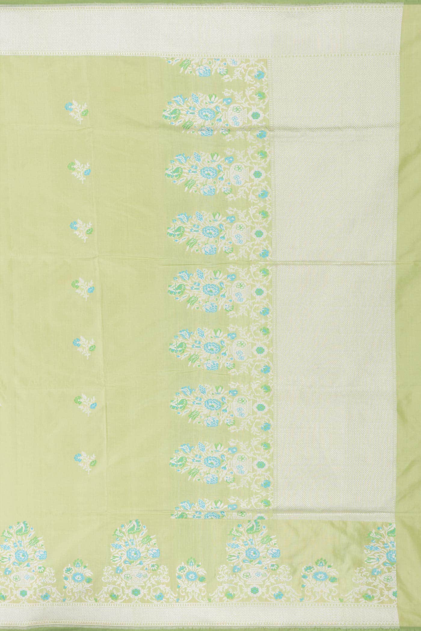 Light Green Banarasi Silk Saree - Image 5