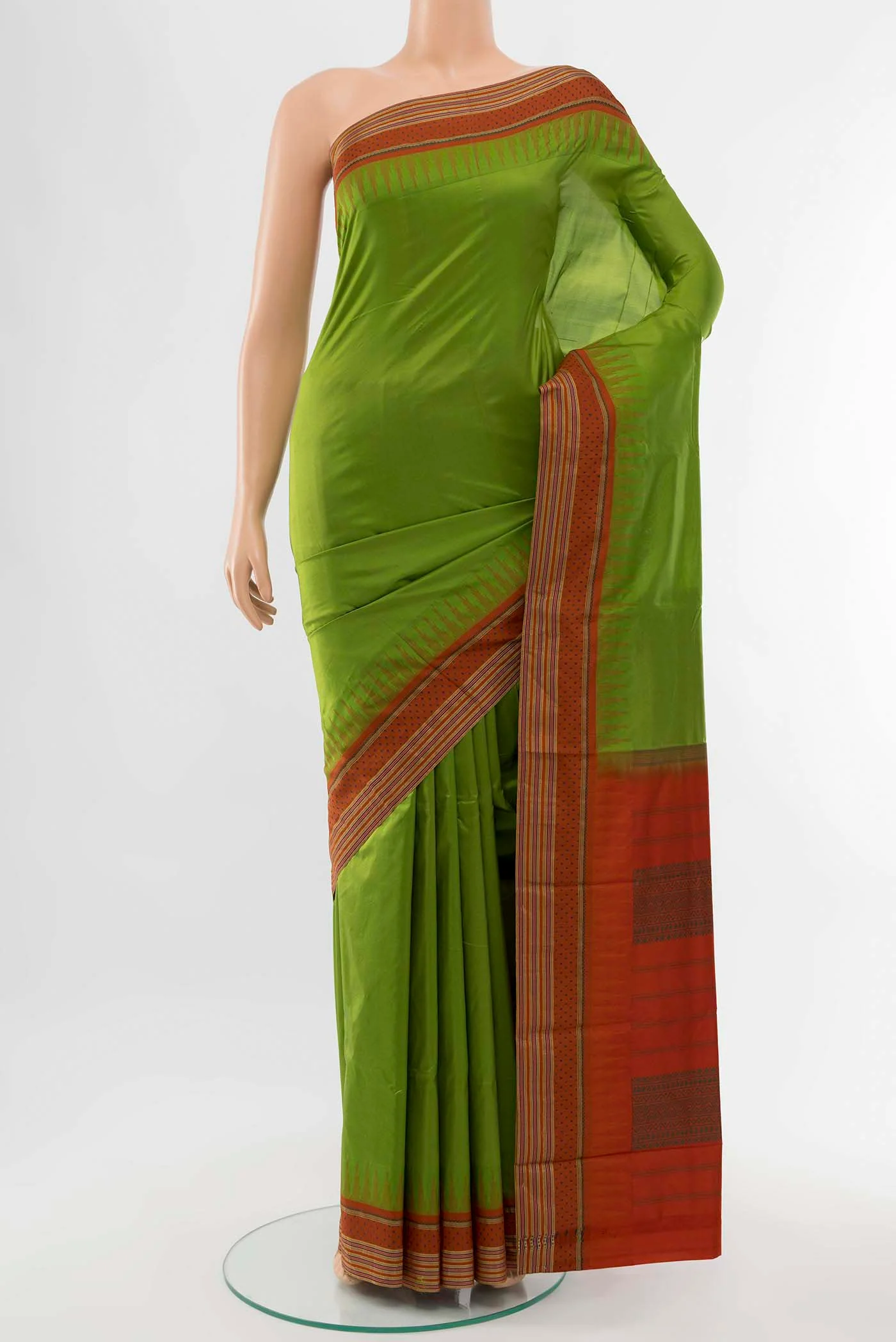 Light Green Bangalore Silk - kadyal Saree