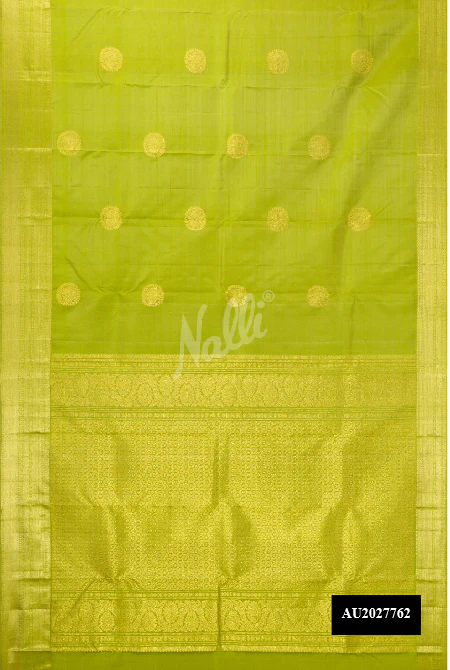 Light Green Dual Tone Kanchipuram Silk Saree