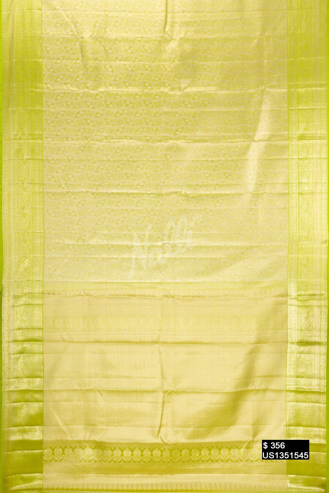 Light Green Kanchipuram Tissue Silk Saree