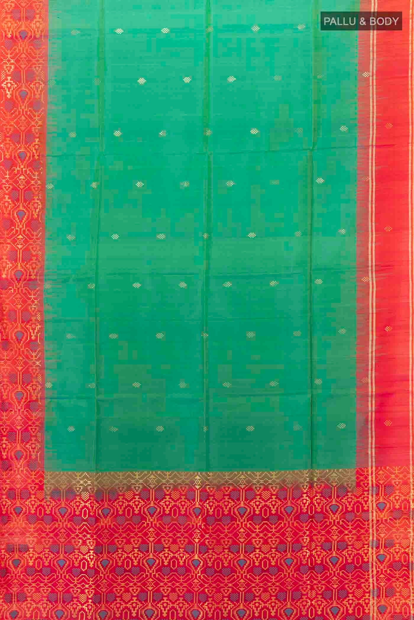 Light Green Soft Silk Saree - Image 5