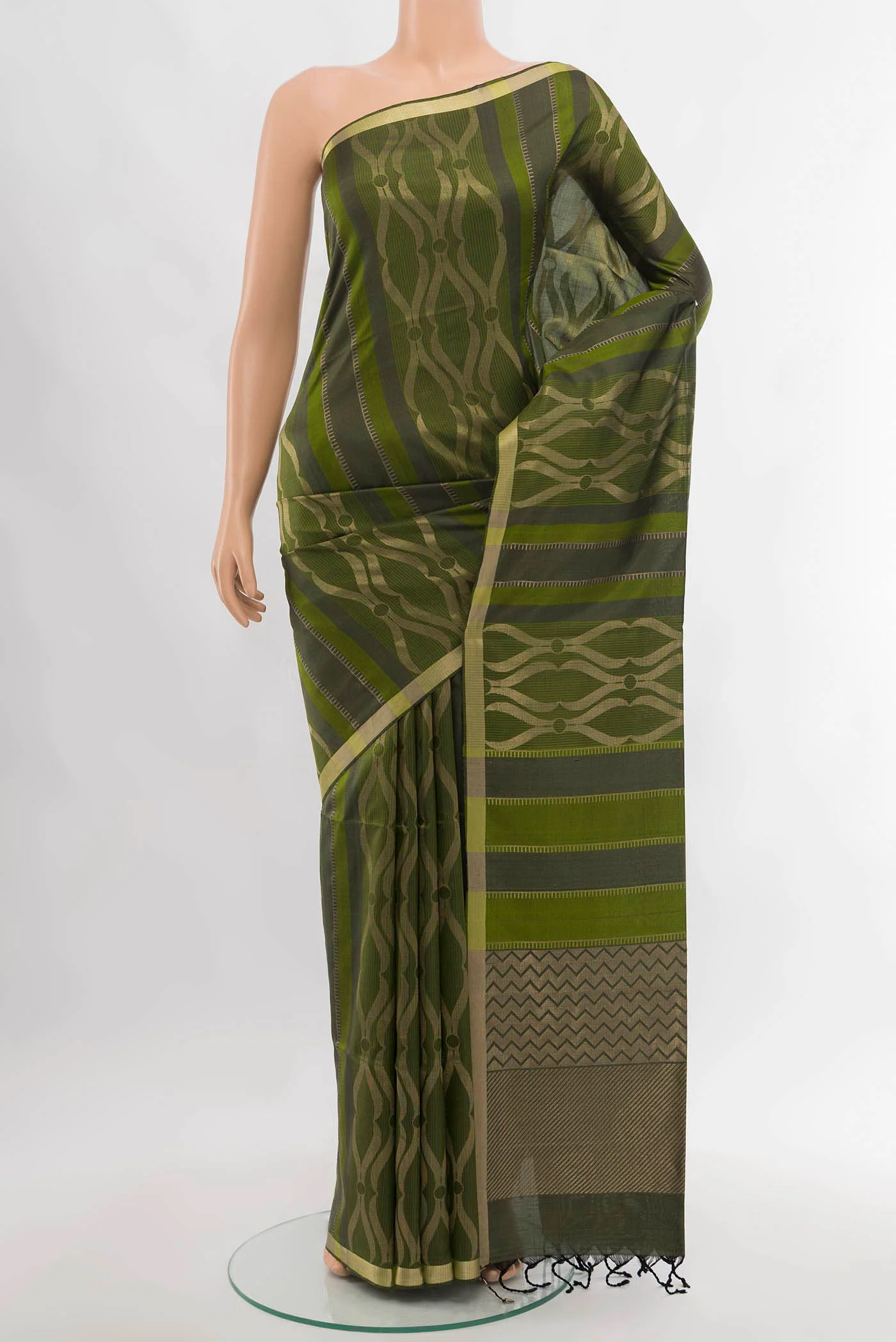 Mehandi Green Soft Silk Saree