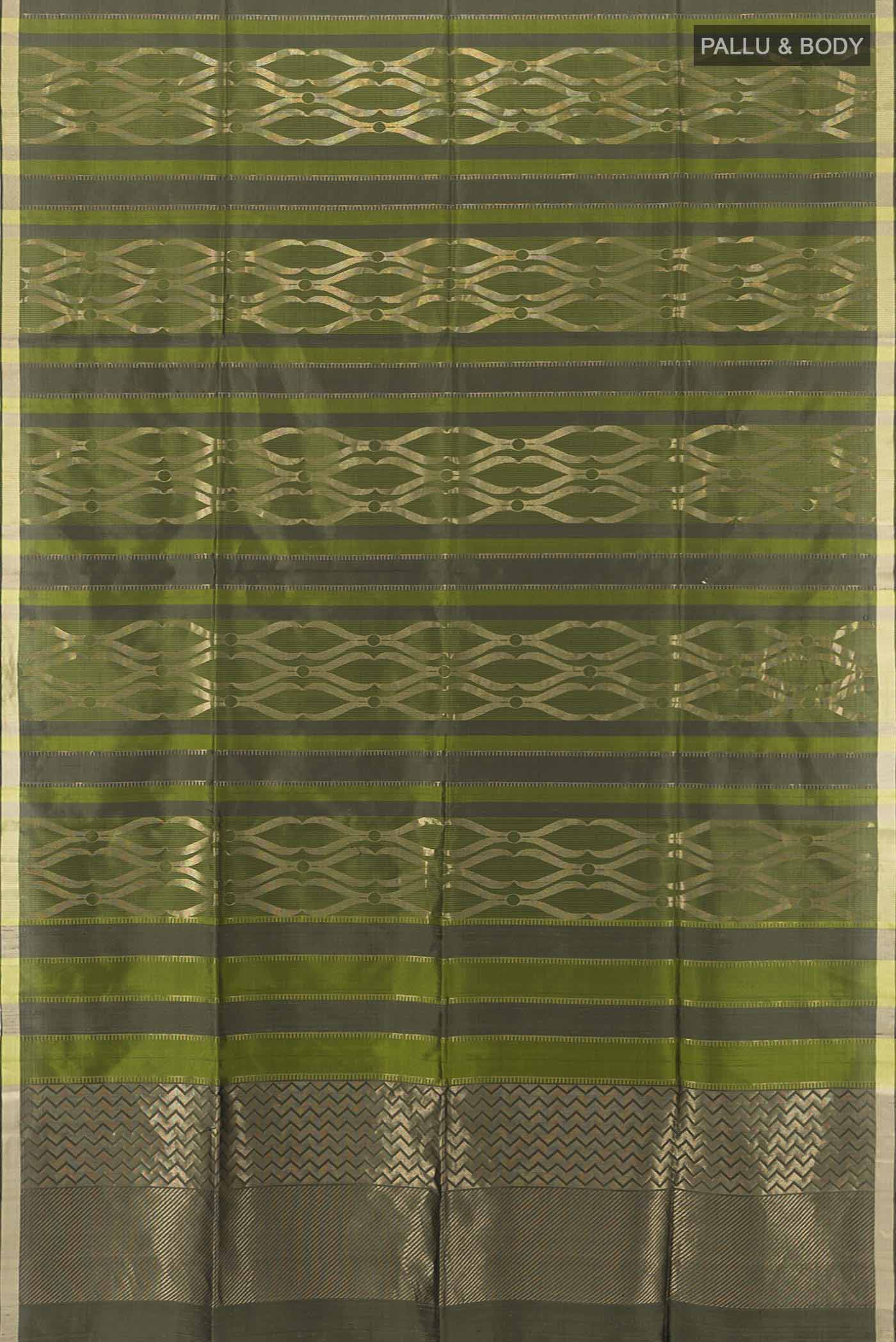 Mehandi Green Soft Silk Saree - Image 5