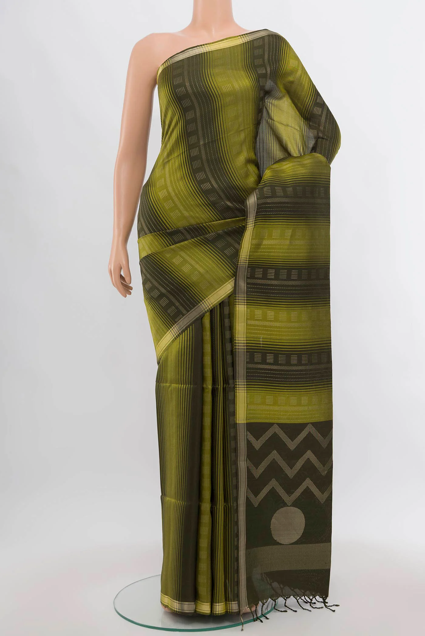 Mehandi Green Soft Silk Saree