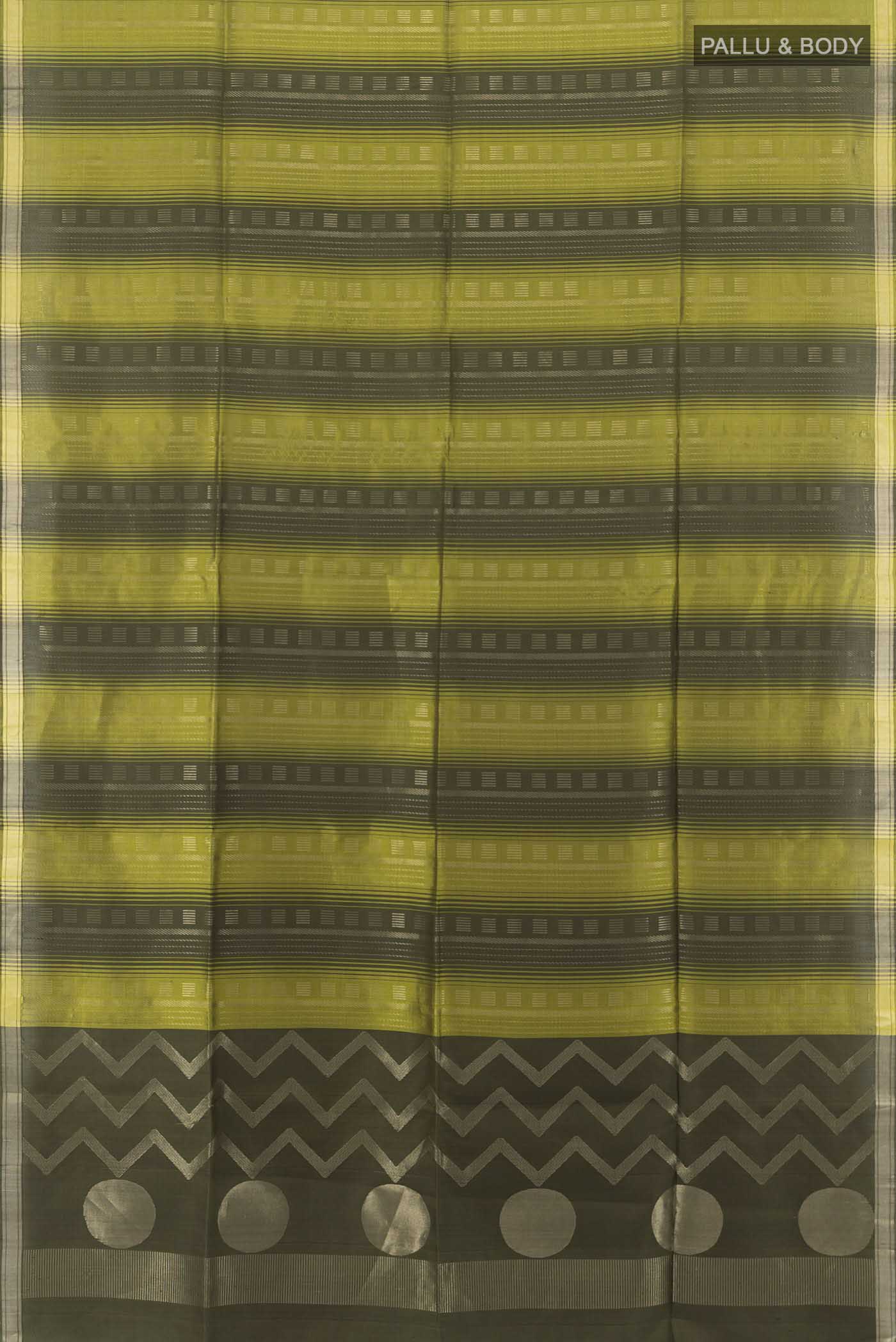 Mehandi Green Soft Silk Saree - Image 5