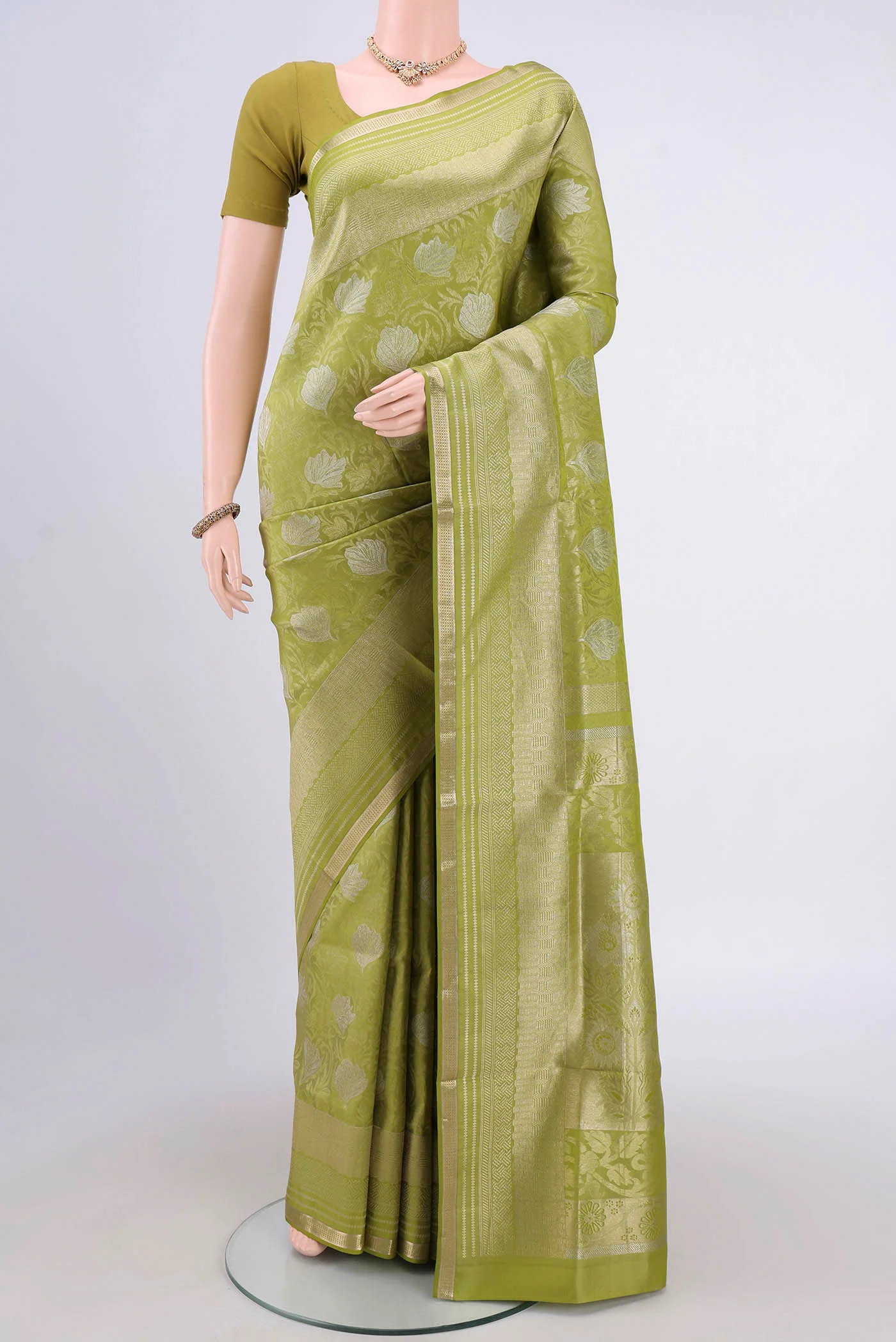 Light Green Soft Silk Saree