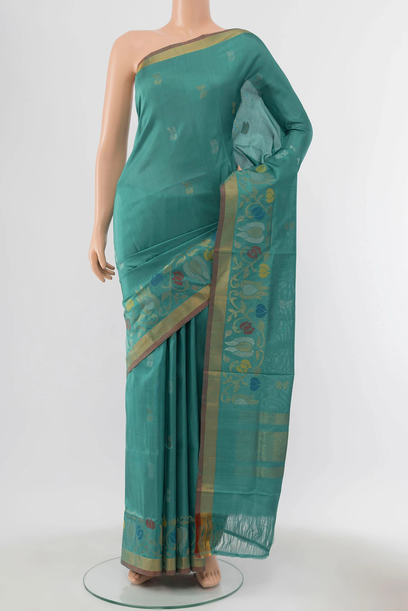 Light Green Uppada Silk Saree