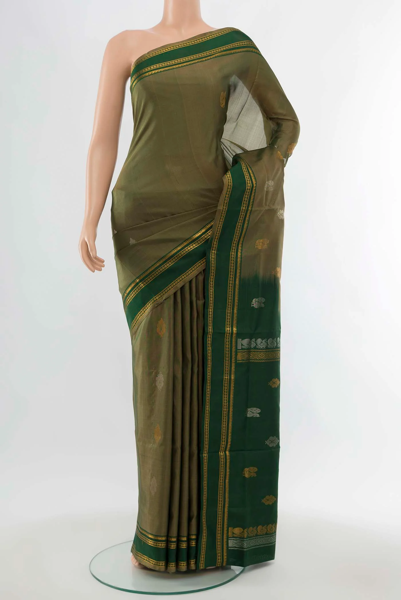 Light Green Uppada Silk Saree