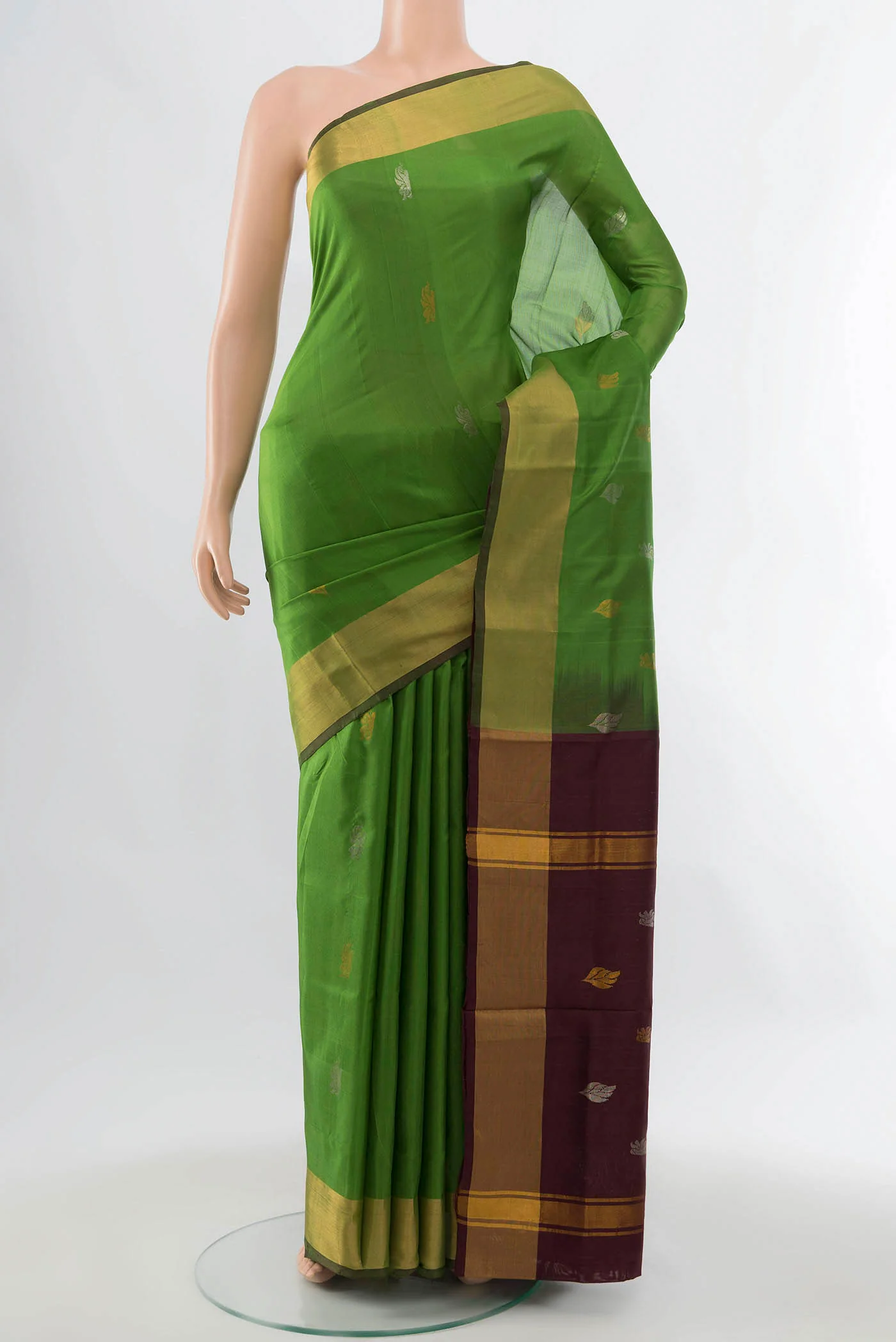 Light Green Uppada Silk Saree
