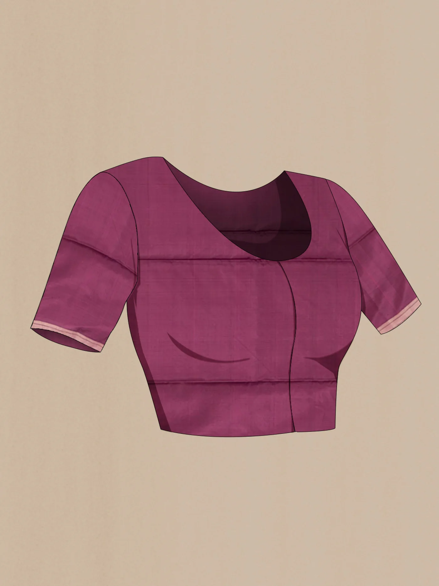 Light Magenta Soft Silk Saree - Image 4