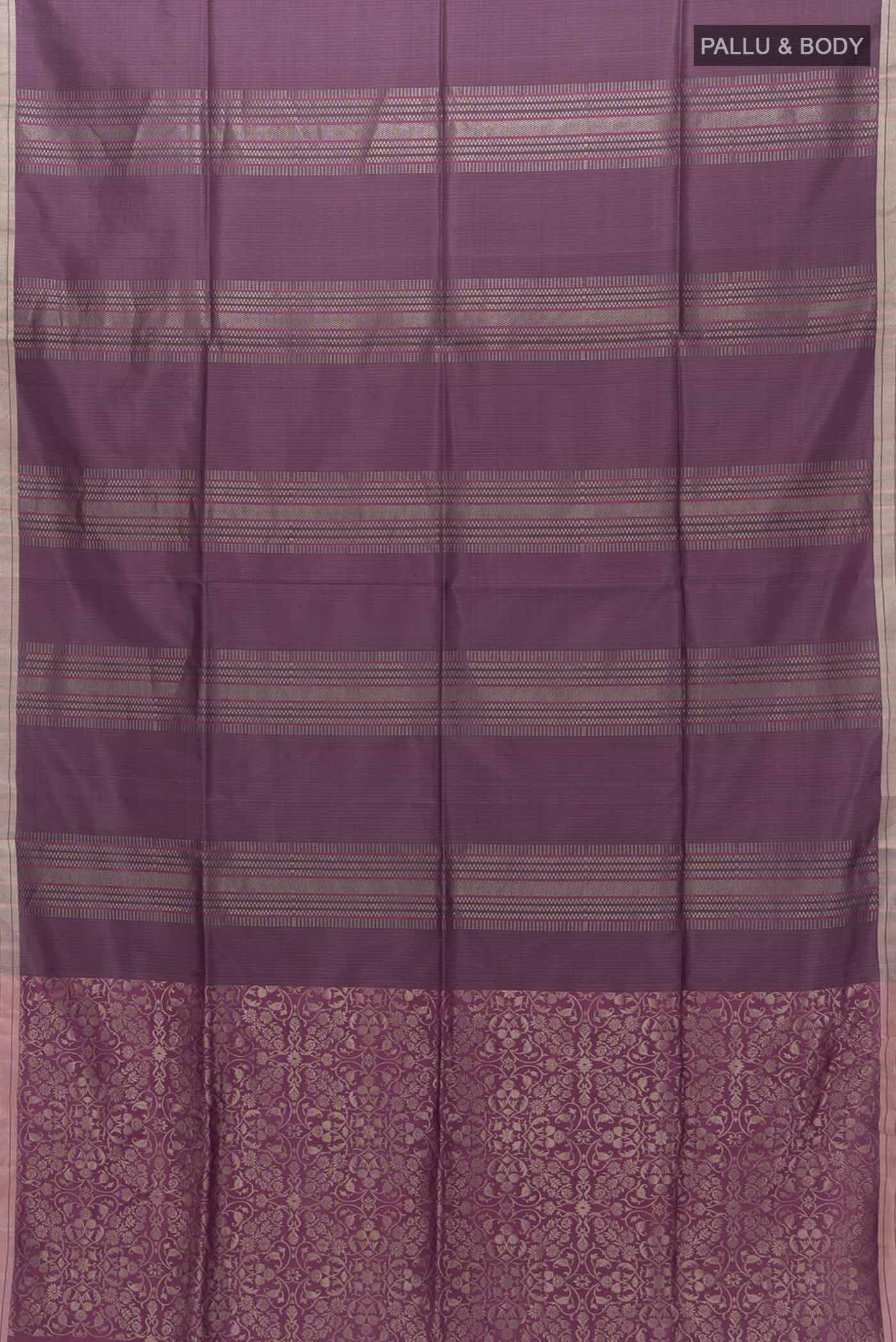 Light Magenta Soft Silk Saree - Image 5