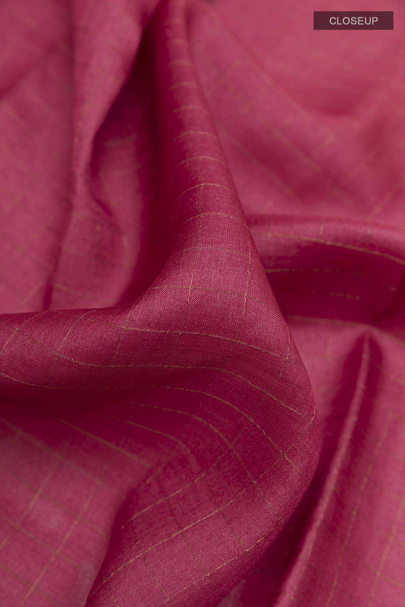 Maroon Bhagalpuri Tussar Silk Saree - Image 2
