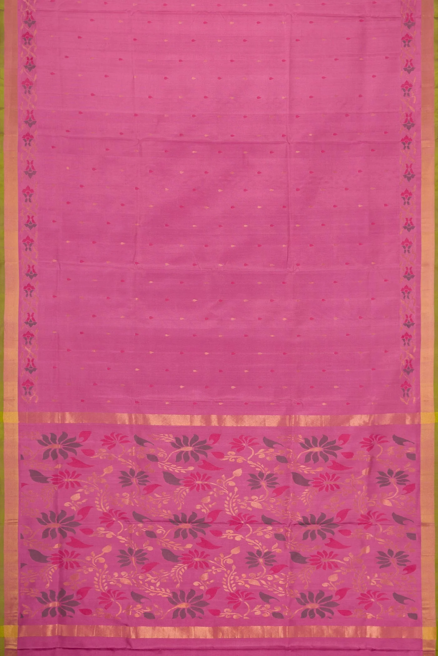 Pink Uppada Silk Saree - Image 7